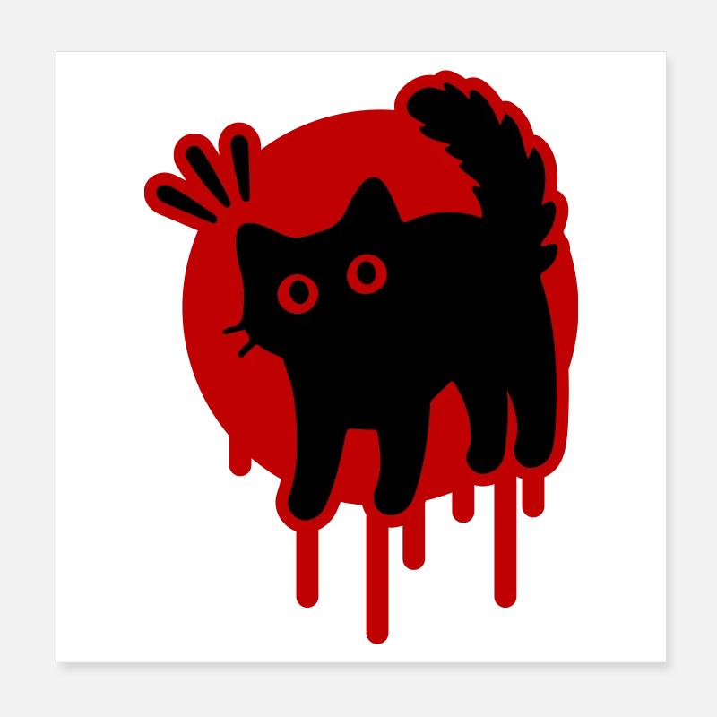 Kater Katze Poster 20x20 cm