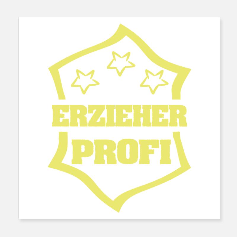 Work Educator Poster 8" x 8" (20x20 cm)