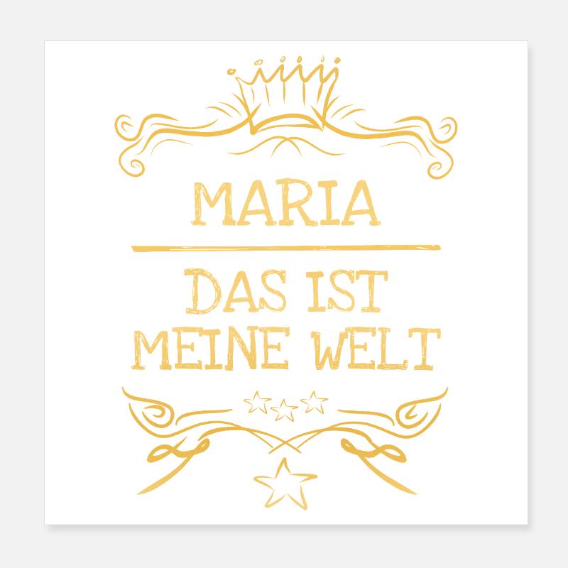Frau Maria Poster 20x20 cm