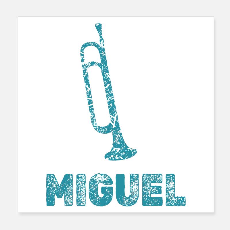 Miguel Poster 8" x 8" (20x20 cm)