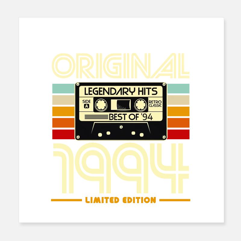 Original 1994 Hits Légendaires Poster 20 x 20 cm