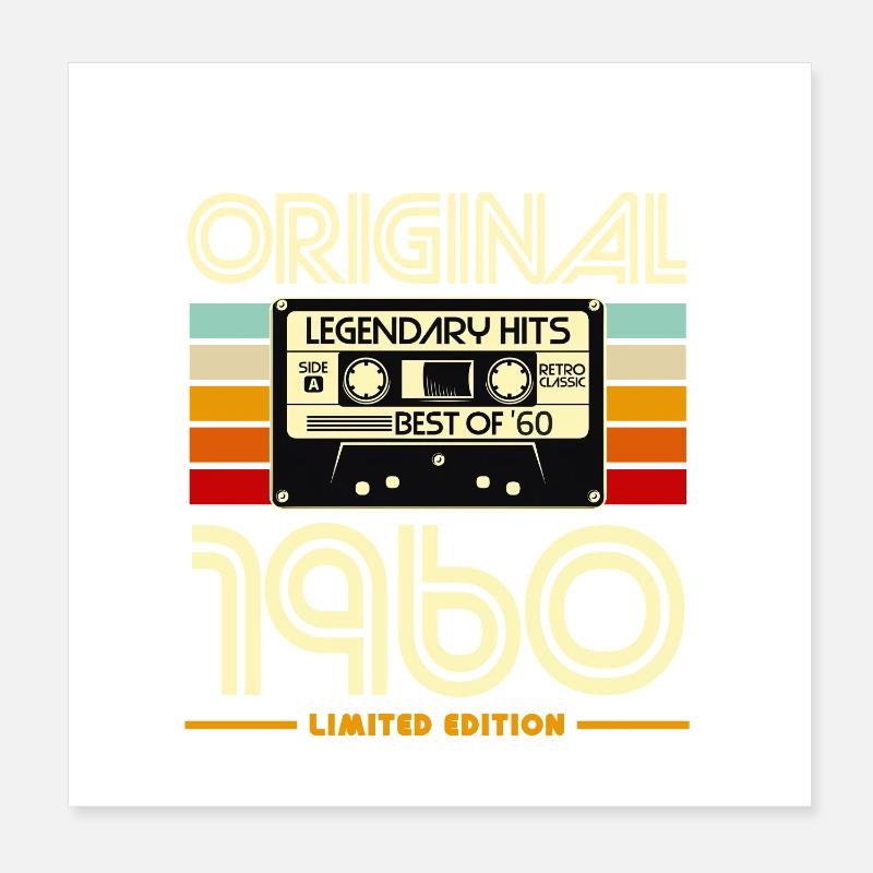 Originale limitierte Edition von 1960 Poster 20x20 cm