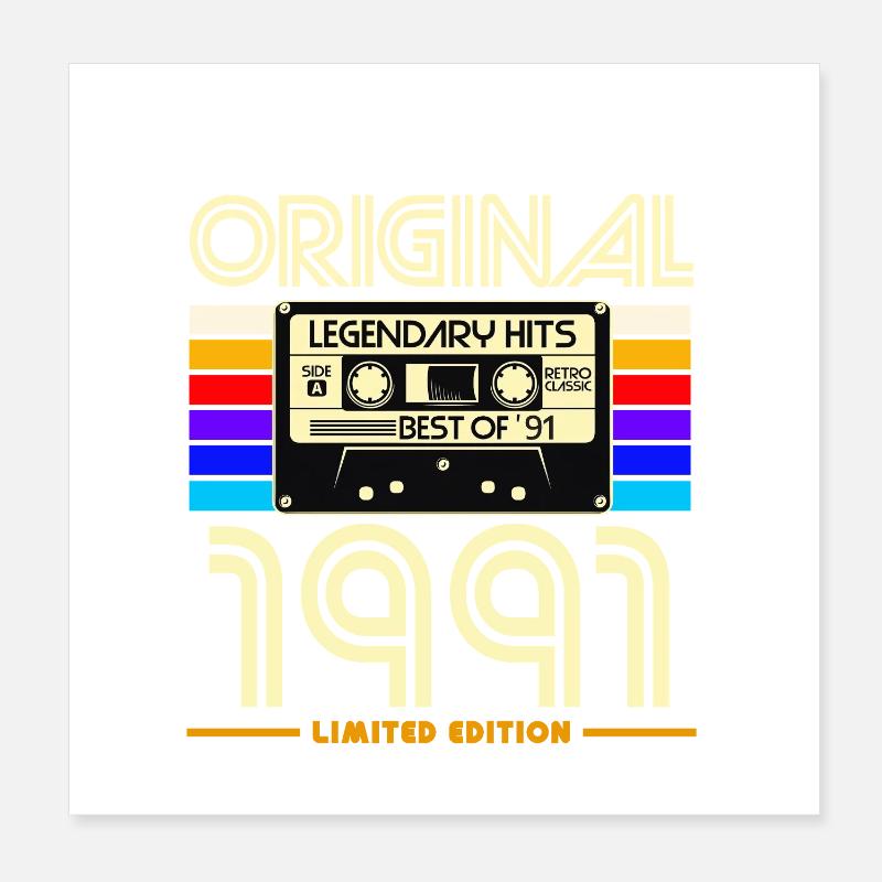1991 limitierte Kassette Poster 20x20 cm