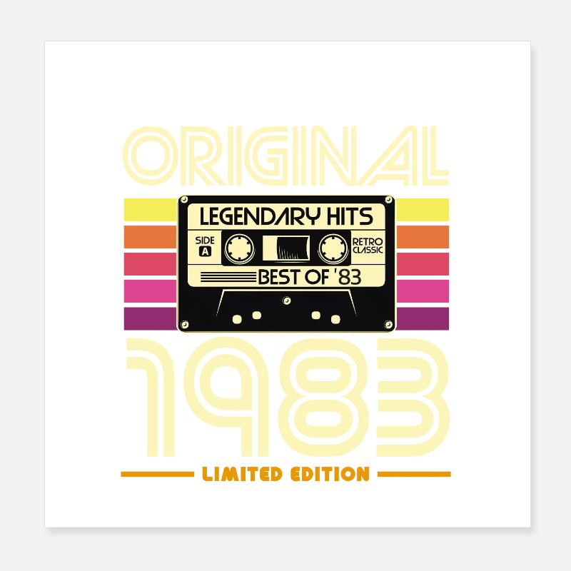 Original 1983 Edition Limitée Poster 20 x 20 cm