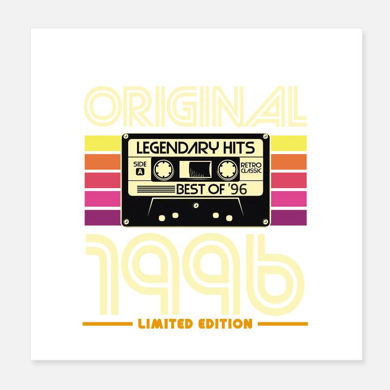 Original 1996 Édition Limitée Poster 20 x 20 cm