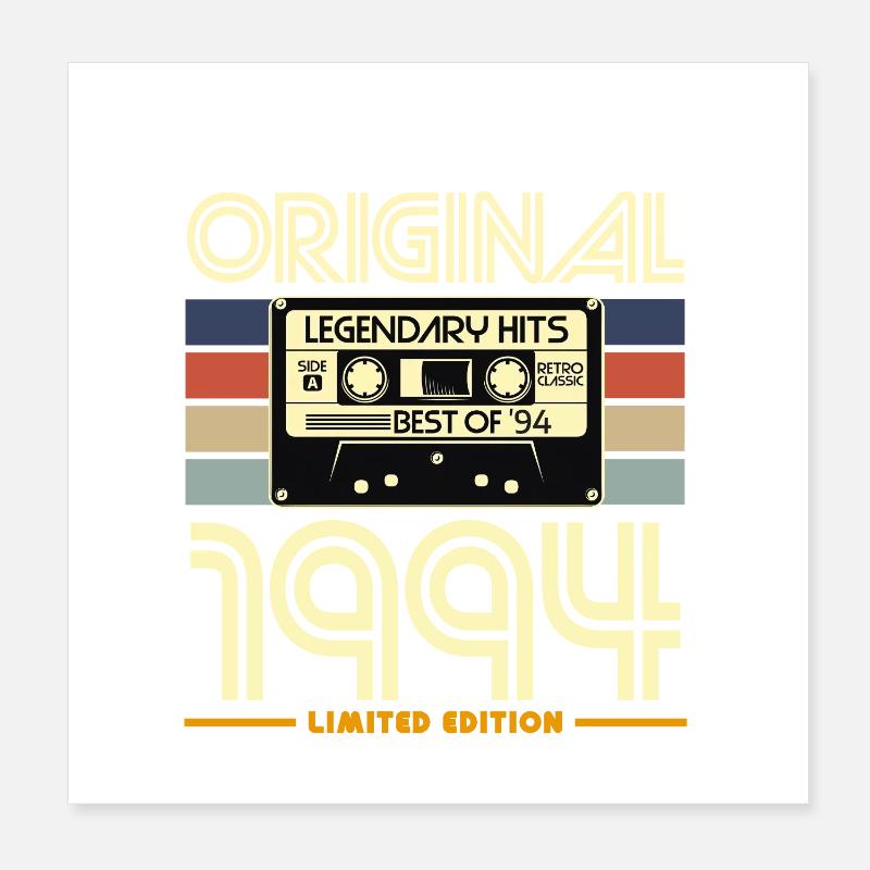 Original-Legacy-Kassette von 1994 Poster 20x20 cm