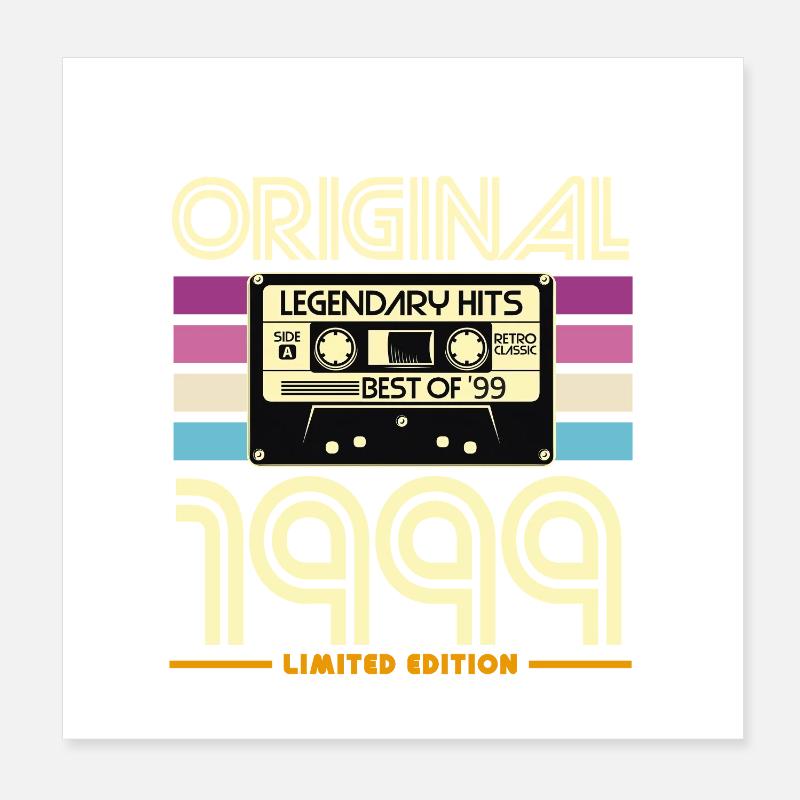 Original 1999 Edition Limitée Poster 20 x 20 cm