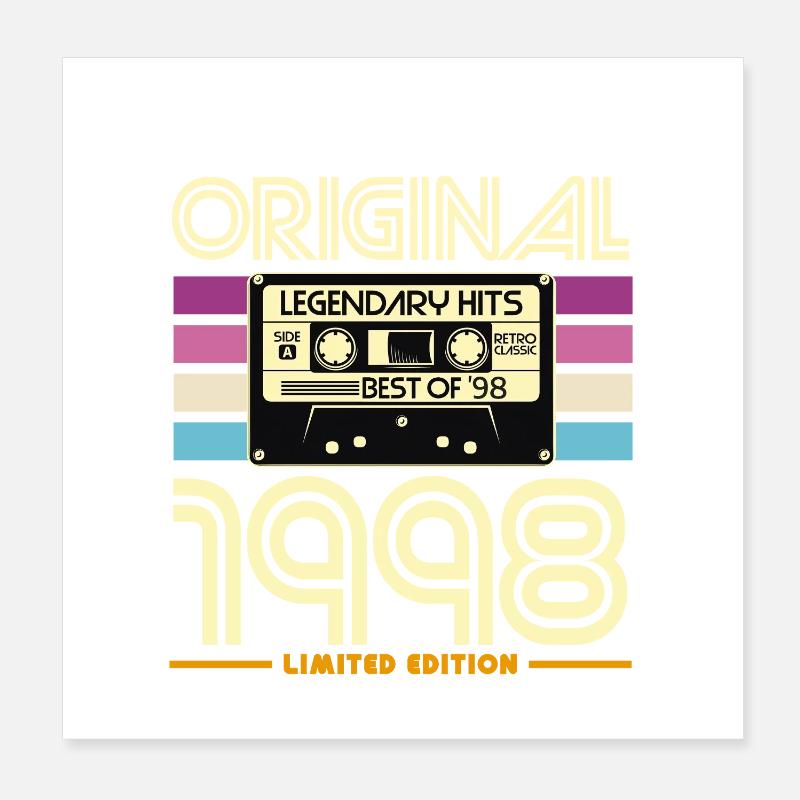 Originale limitierte Kassette von 1998 Poster 20x20 cm