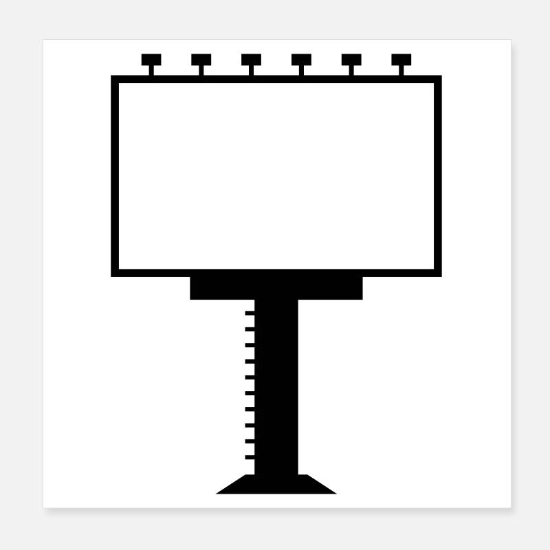 Werbetafel Poster 20x20 cm