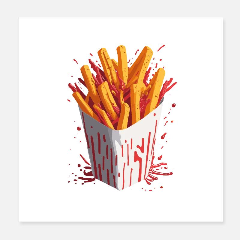 Puces explosives Poster 20 x 20 cm