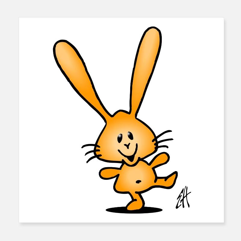 Lapin Poster 20 x 20 cm