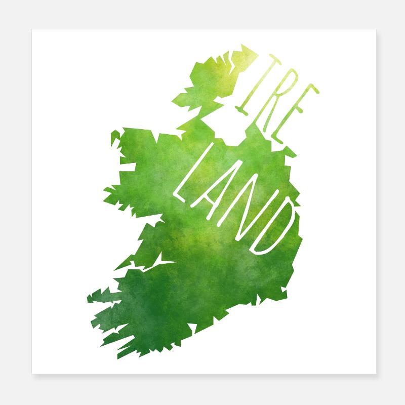 Ireland Poster 20x20 cm