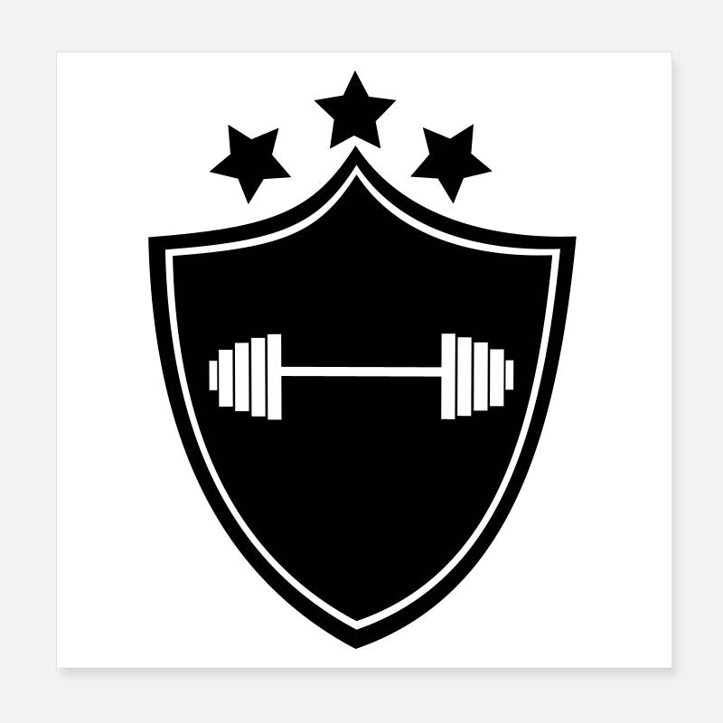 Fintess Poster 20x20 cm