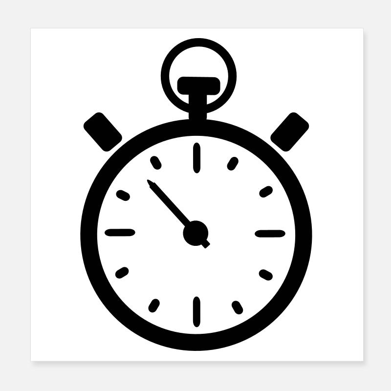 Cronometro Orologio Poster 20x20 cm