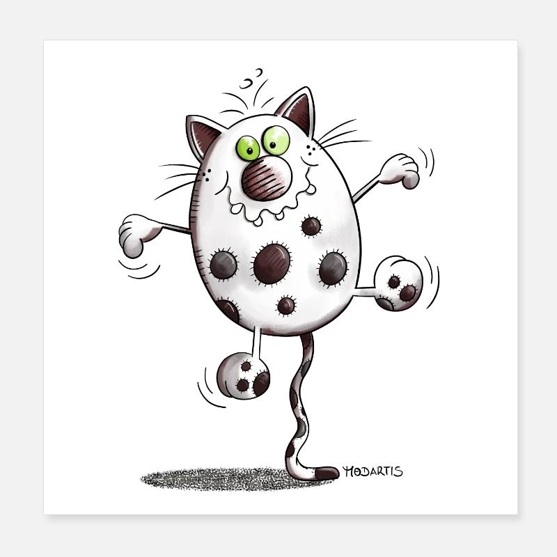 Mignon Chat Poster 20 x 20 cm