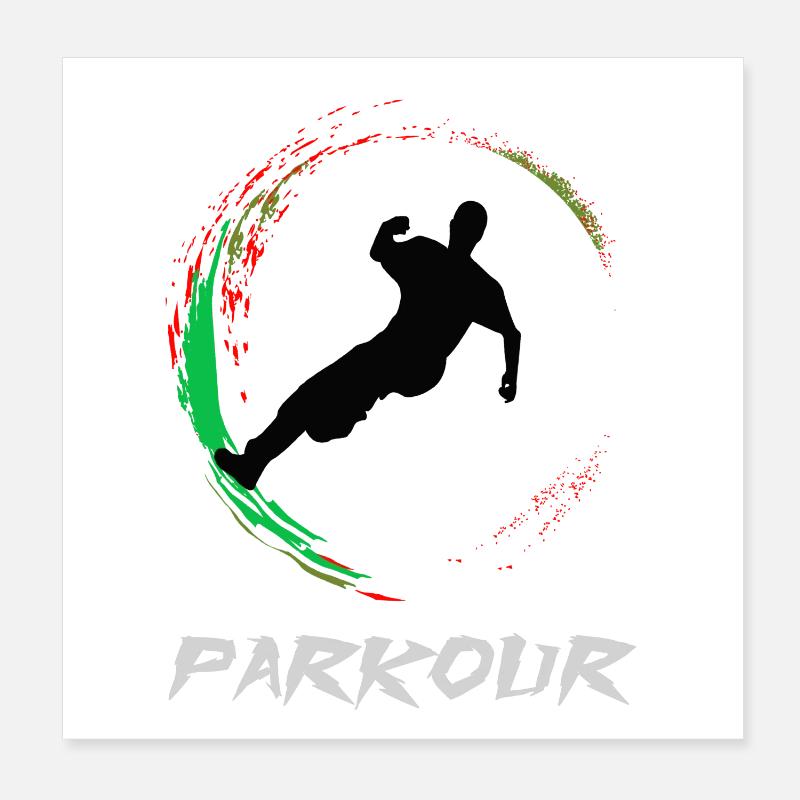 Parkour Poster 20 x 20 cm