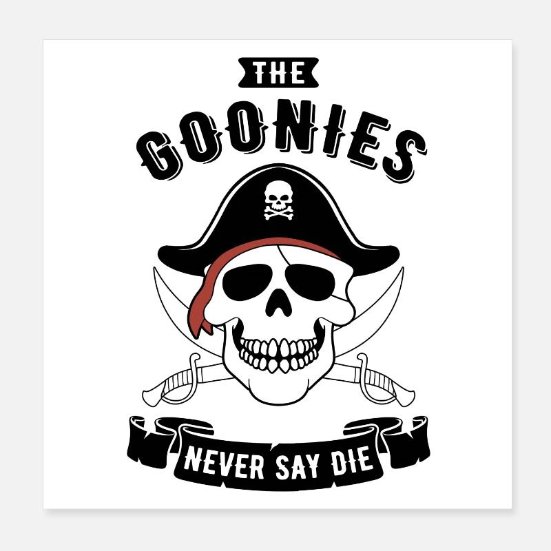 Le Crâne de Pirate des Goonies Poster 20 x 20 cm