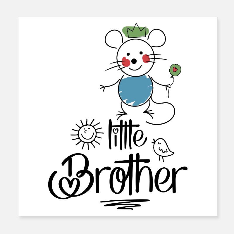 Petit frère Poster 20 x 20 cm