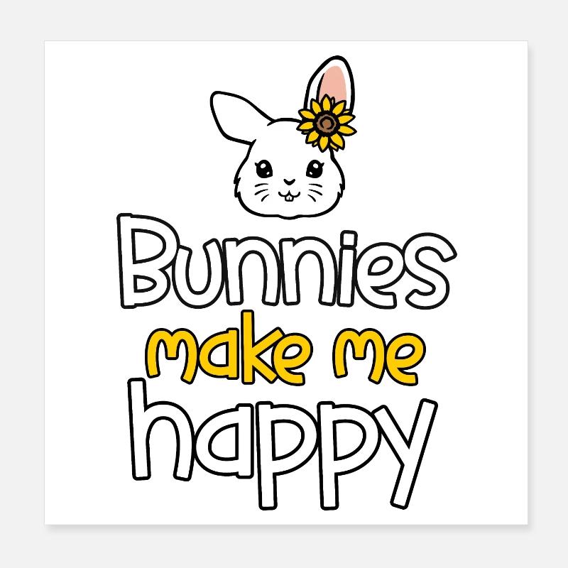 Lapin Lapin Poster 20 x 20 cm