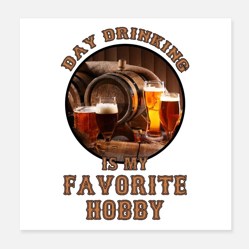 Citation sur la dégustation de bière artisanale Poster 20 x 20 cm