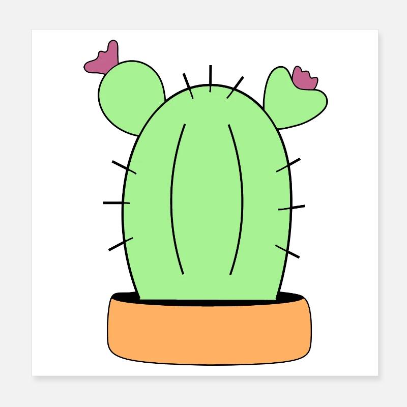 Cactus, cacti, succulents, plant Poster 8" x 8" (20x20 cm)