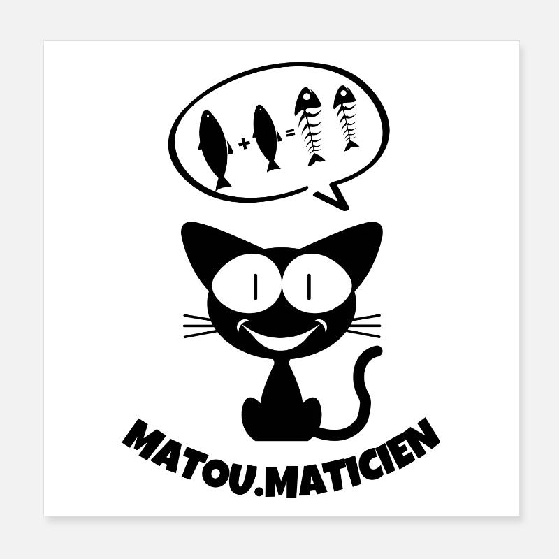 mathématiques, mathématicien, fan de math Poster 20 x 20 cm