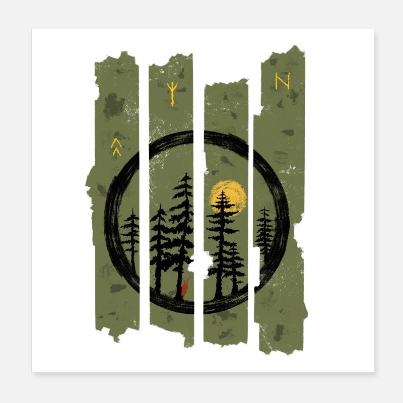 Rune Forest Poster 8" x 8" (20x20 cm)