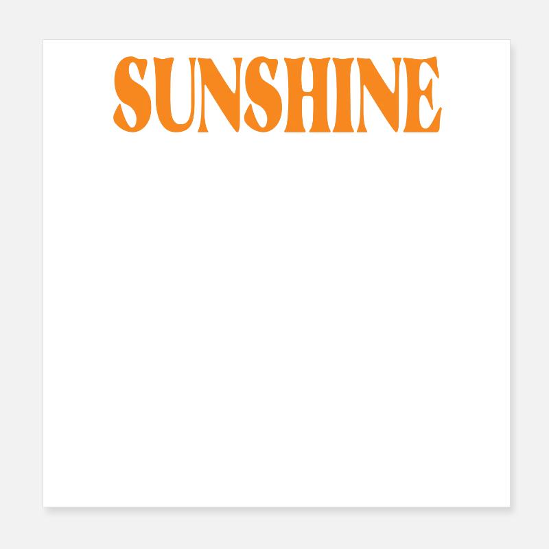 Sonnenstrahlen Inspiration Spruch Poster 20x20 cm