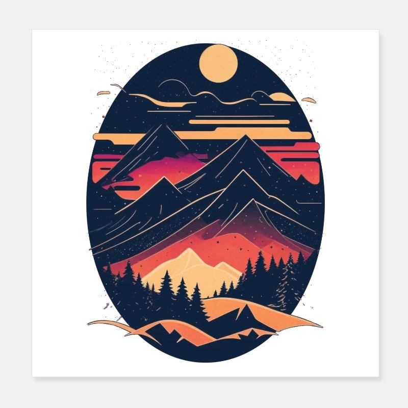 Adventure is calling Poster 8" x 8" (20x20 cm)