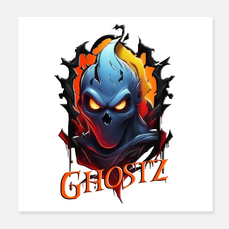 Ghostz Poster 20x20 cm