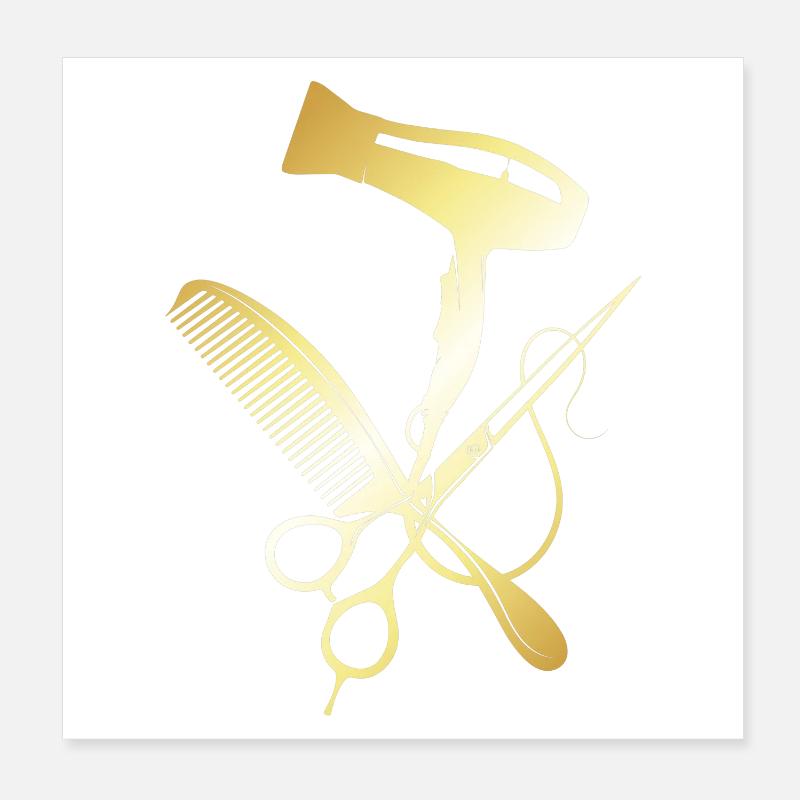 Friseur, Friseur, Friseur Poster 20x20 cm