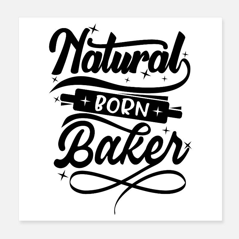 Boulanger né Poster 20 x 20 cm