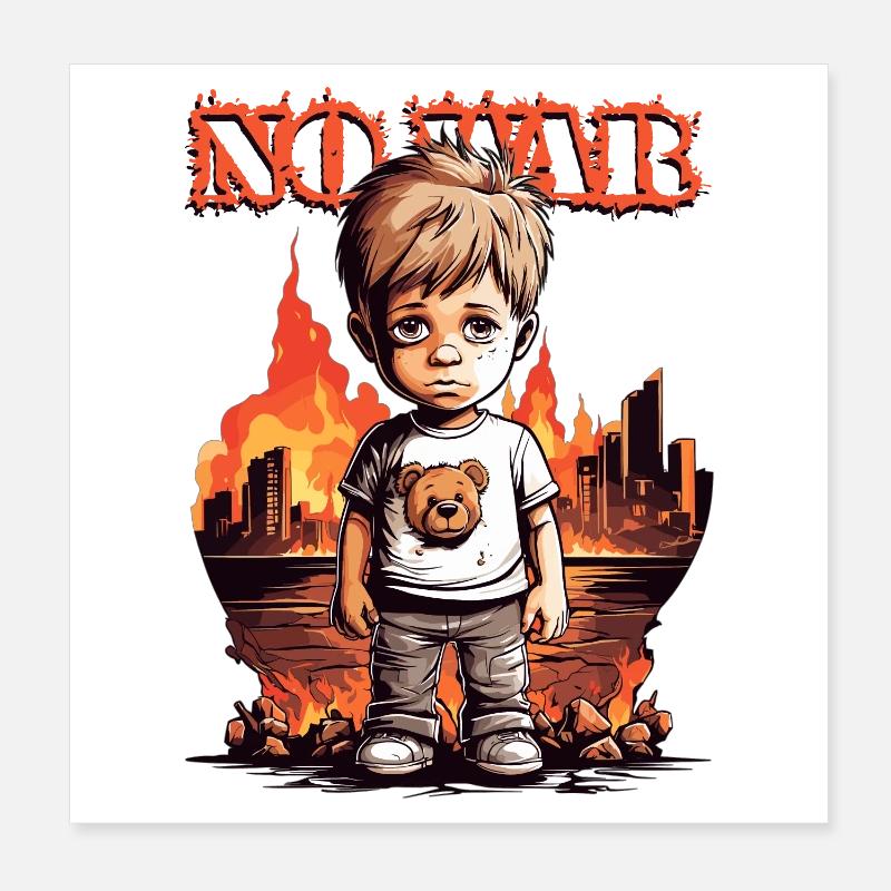 No war ! Poster 8" x 8" (20x20 cm)