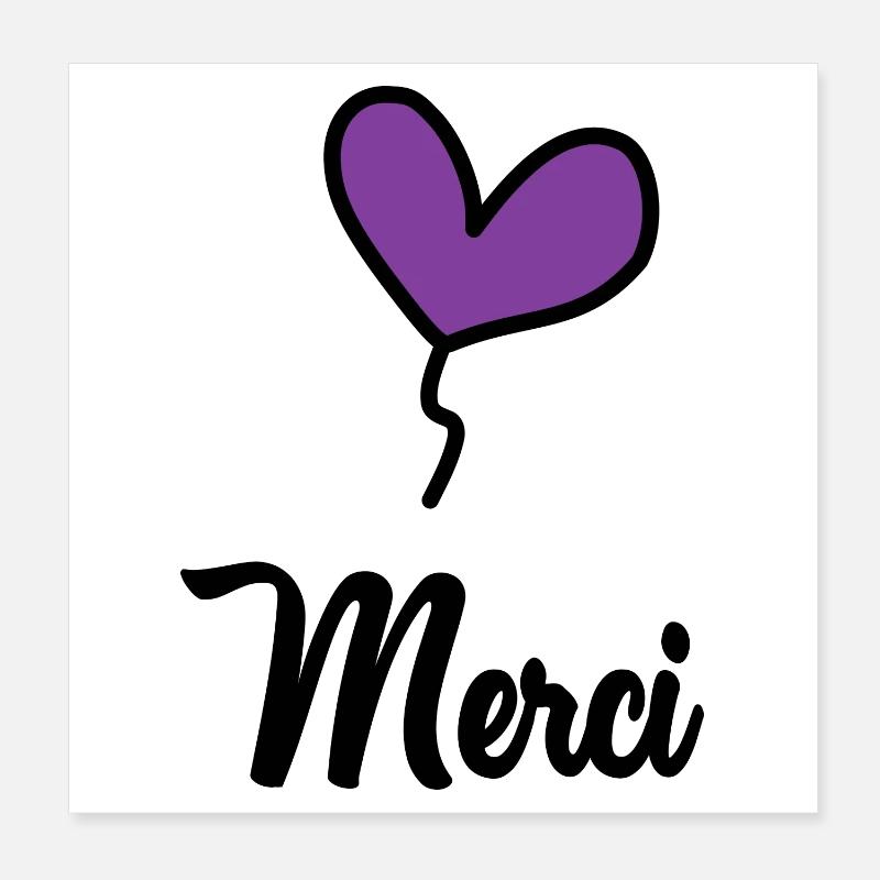 VIELEN DANK Poster 20x20 cm