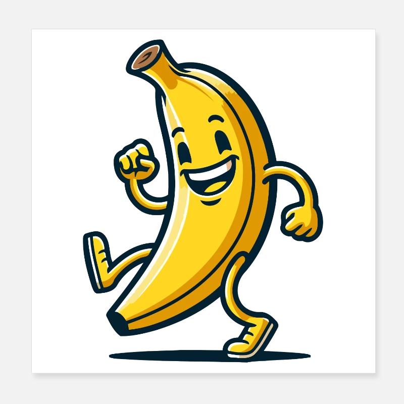 Banana Dash : la collation rapide Poster 20 x 20 cm