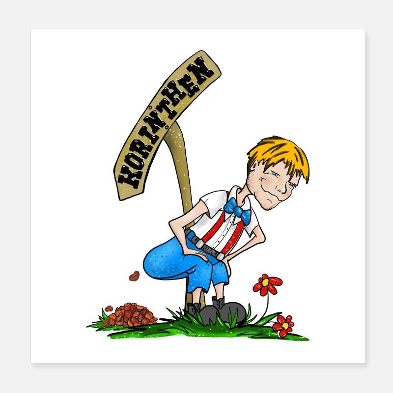 Craquelin Blonde Poster 20 x 20 cm