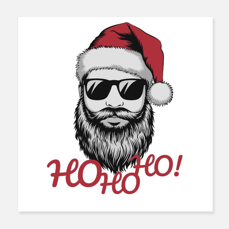HO ho HO Poster 20 x 20 cm