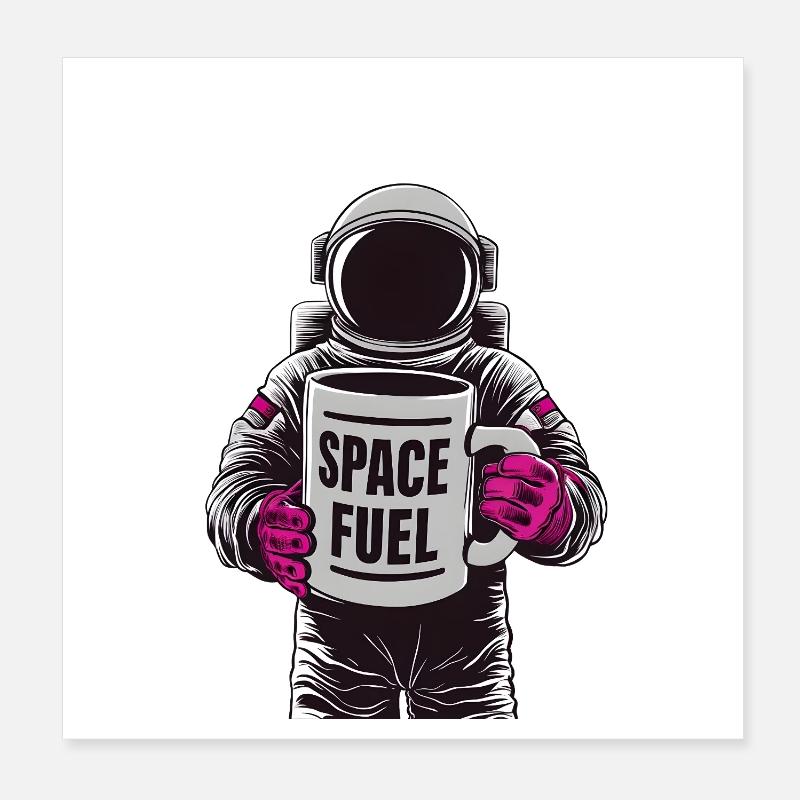 Space Fuel Poster 20x20 cm