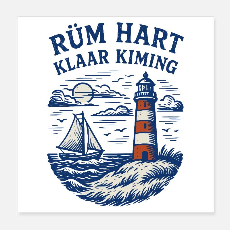 Rüm Hart - Klar Kiming Poster 20x20 cm