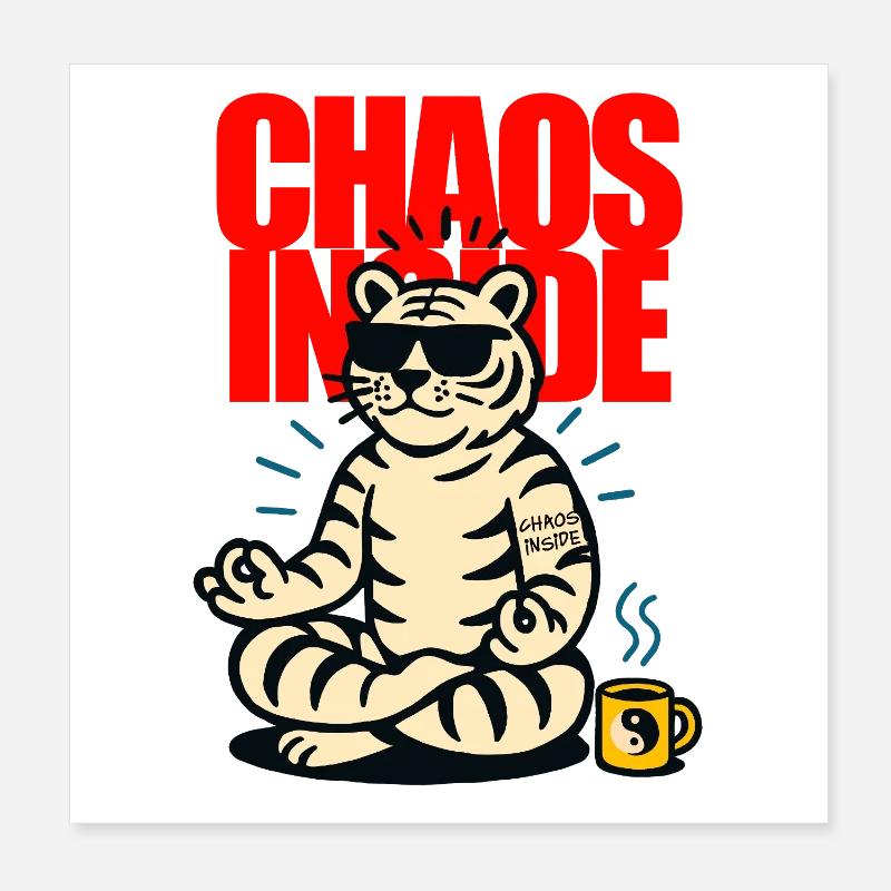 Chaos Poster 8" x 8" (20x20 cm)