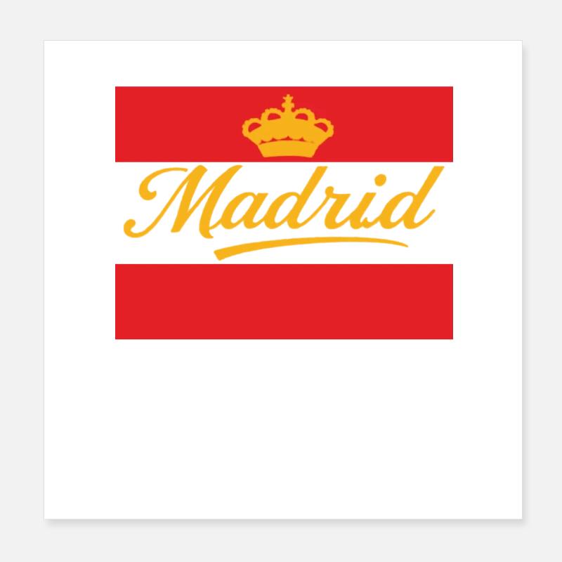 T-shirt traditionnel de Madrid Poster 20 x 20 cm