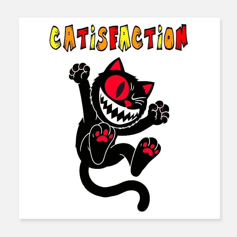Catisfaction Poster 8" x 8" (20x20 cm)