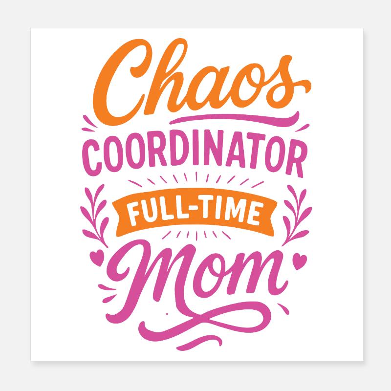 Maman active - Le vie d'une mère de famille Poster 20 x 20 cm