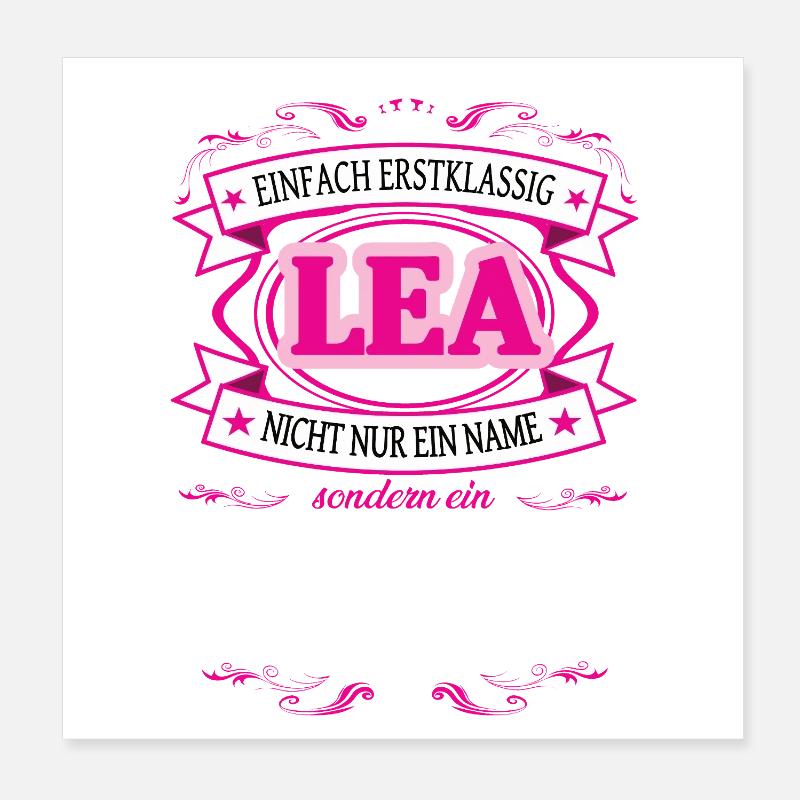 Qualitätsmerkmal Lea einfach Erstklassig Poster 20x20 cm