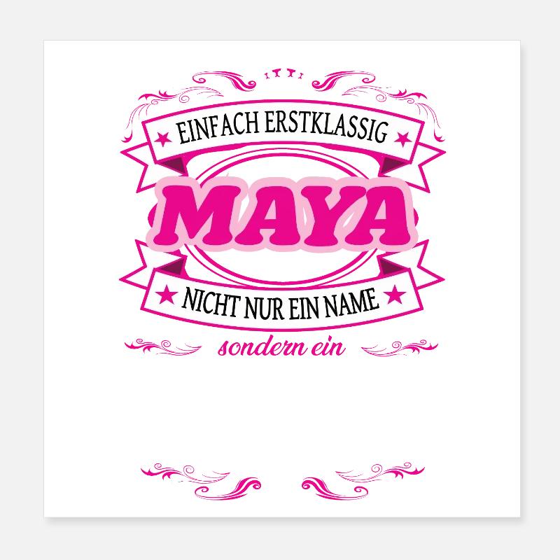 Qualitätsmerkmal Maya einfach Erstklassig Poster 20x20 cm