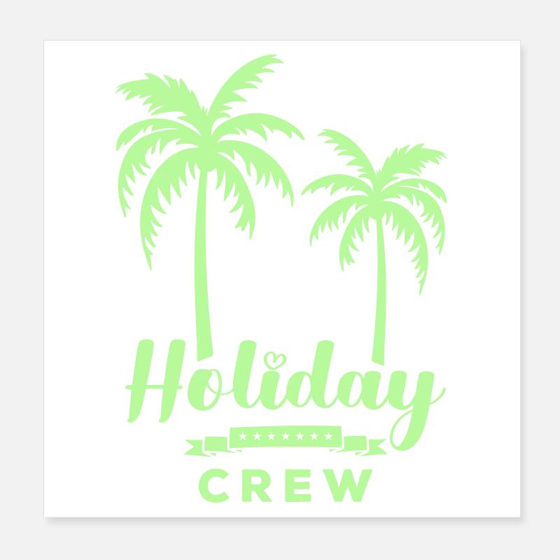 Équipe de vacances Poster 20 x 20 cm
