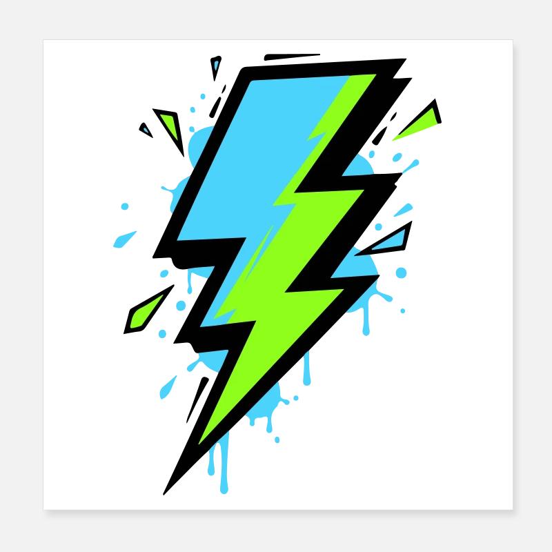 Ray of Modern Electricity Poster 8" x 8" (20x20 cm)