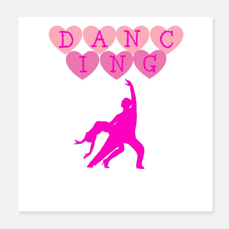 Dance Poster 8" x 8" (20x20 cm)