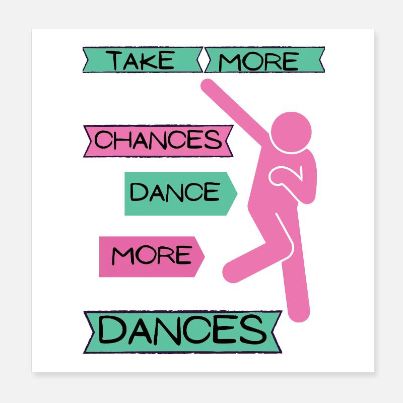 Danser Poster 20 x 20 cm