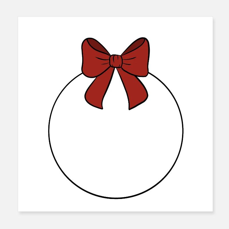 Bauble Poster 8" x 8" (20x20 cm)